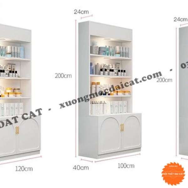Kệ tủ trưng bày sản phẩm đẹp KG045