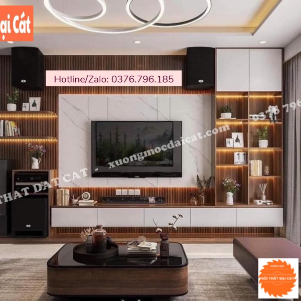 Vách ốp kệ tivi VO050