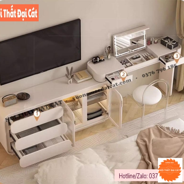 Bàn trang điểm kết hợp trang trí hiện đại BTĐ133