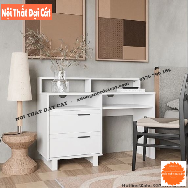 Bàn làm việc tại nhà nhỏ gọn bằng gỗ BLV125
