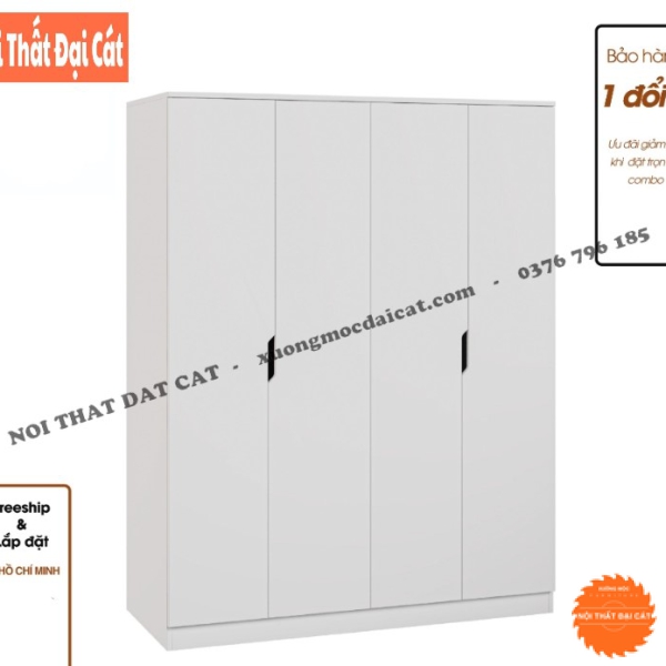 Tủ quần áo gia đình 4 cánh TA433