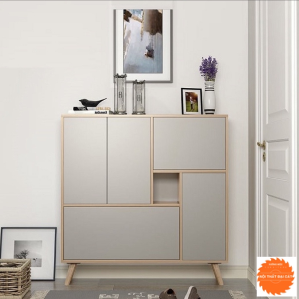 Tủ giày căn hộ thiết kế hiện đại TG105