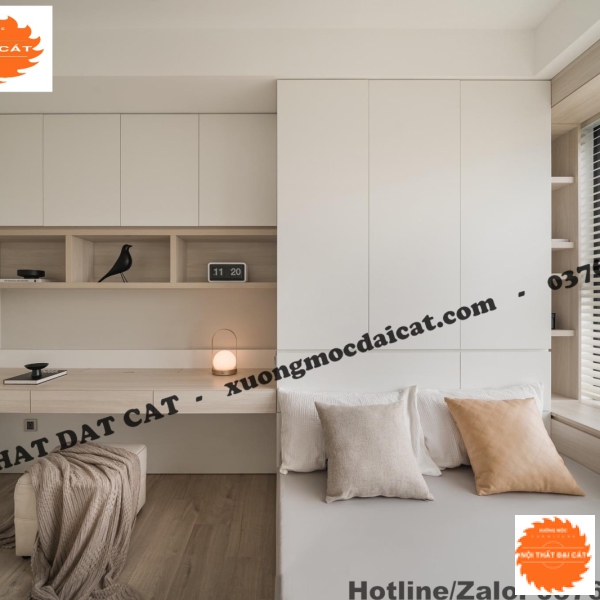 Tủ áo quần kết hợp bàn làm việc MS22330