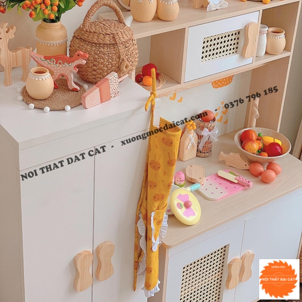 Kệ - tủ đồ chơi nhà bếp cho bé KĐC025