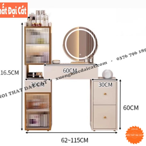 Bàn trang điểm phái nữ thiết kế đẹp BTĐ134