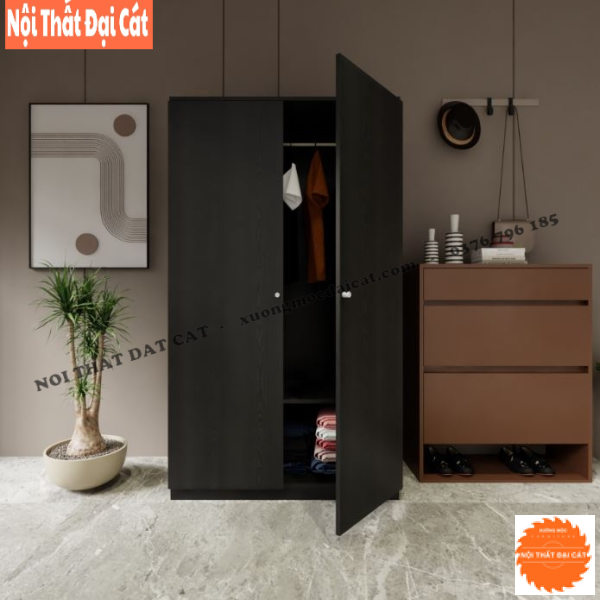 Tủ áo quần 2 cánh nhỏ gọn TA434