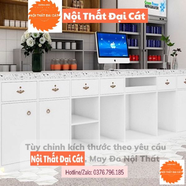 Quầy bar mini gỗ cho quán cafe QB011