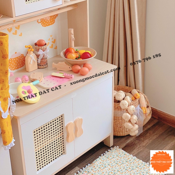 Kệ - tủ đồ chơi nhà bếp cho bé KĐC025