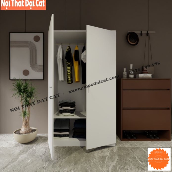 Tủ áo quần 2 cánh nhỏ gọn TA434