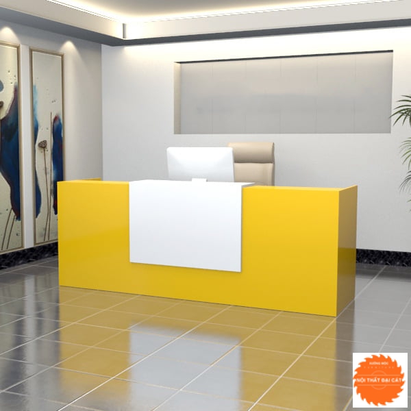 Quầy lễ tân hiện đại thiết kế đẹp QLT038