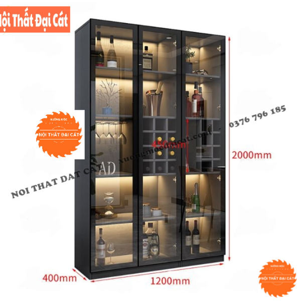 Tủ rượu phòng khách sang trọng TR011