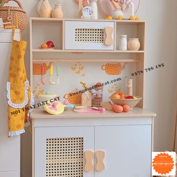 Kệ - tủ đồ chơi nhà bếp cho bé KĐC025