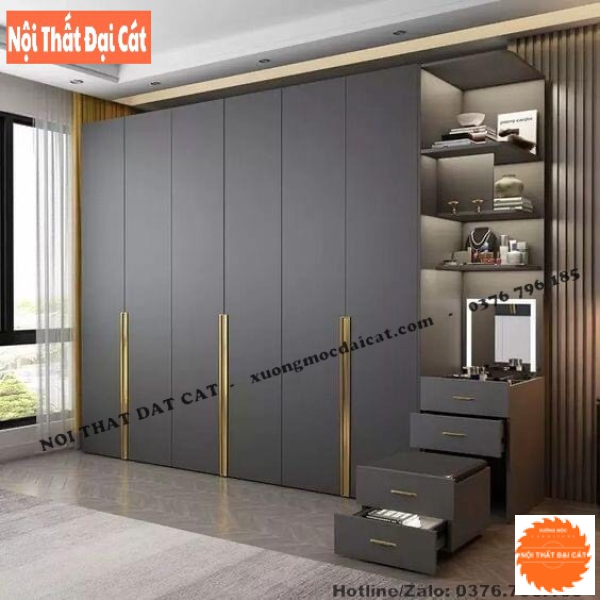 Tủ áo quần tone xám chì MS22342
