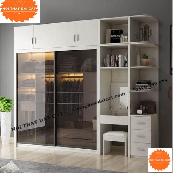 Tủ áo quần kết hợp bàn trang điểm MS22359