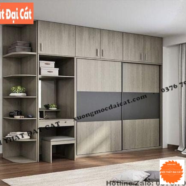 Tủ áo quần kết hợp bàn trang điểm MS22355
