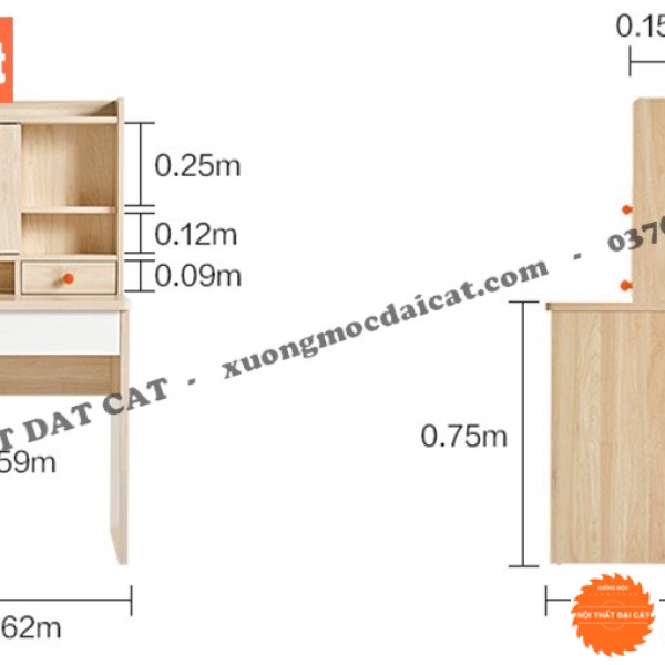 Bàn trang điểm nhỏ gọn BTĐ135