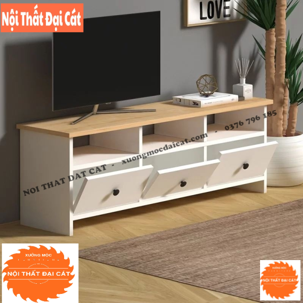 Kệ tivi 3 hộc kéo đẹp KTV377