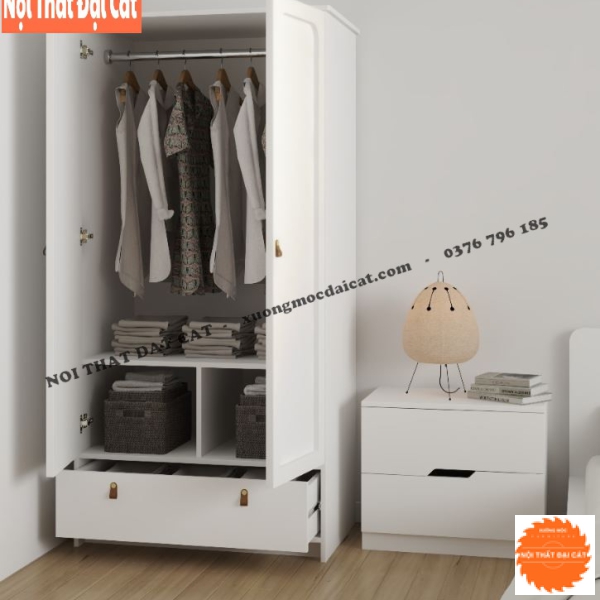 Tủ áo quần gỗ thiết kế hiện đại TA435