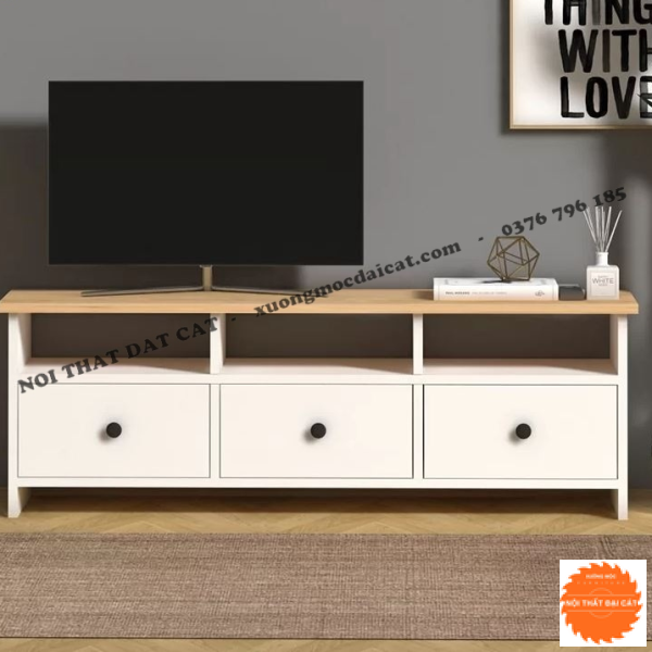 Kệ tivi 3 hộc kéo đẹp KTV377