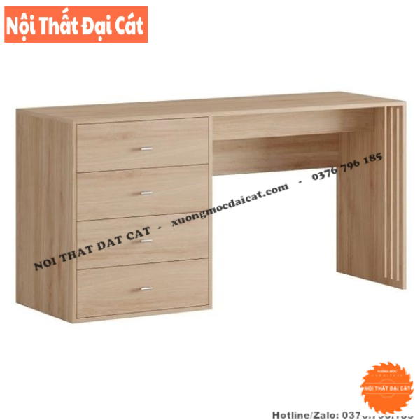 Bàn làm việc gỗ thiết kế 4 hộc kéo BLV127