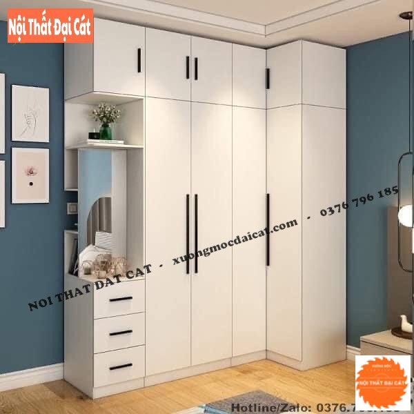 Tủ áo quần kèm kệ MS22348