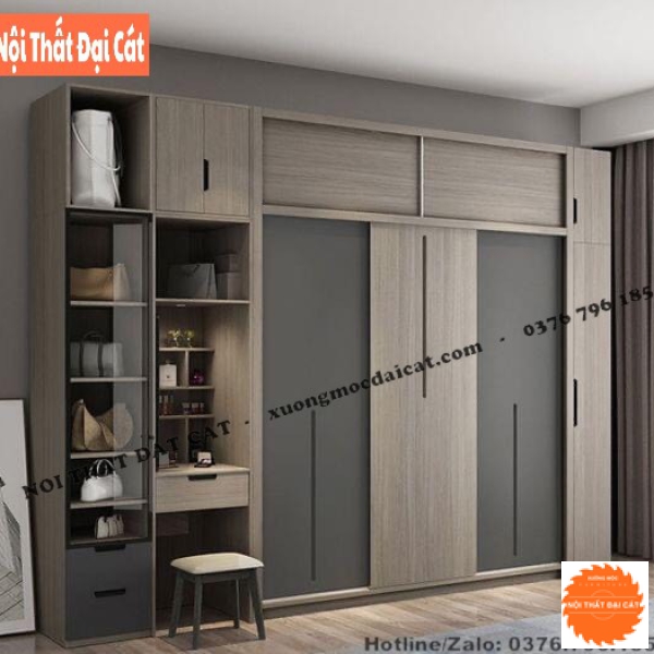 Tủ áo quần kết hợp bàn trang điểm MS22357