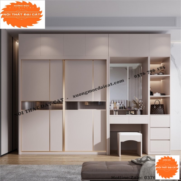 Tủ áo quần kết hợp bàn trang điểm MS22360