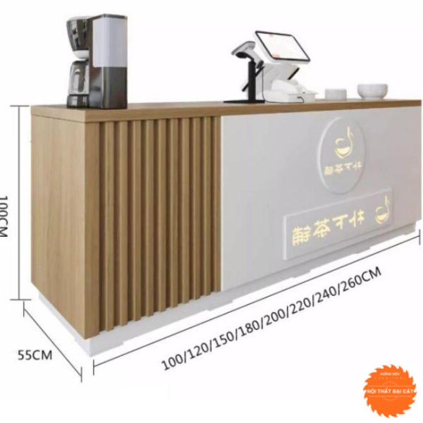 Quầy pha chế, thu ngân thiết kế nhỏ xinh QB013