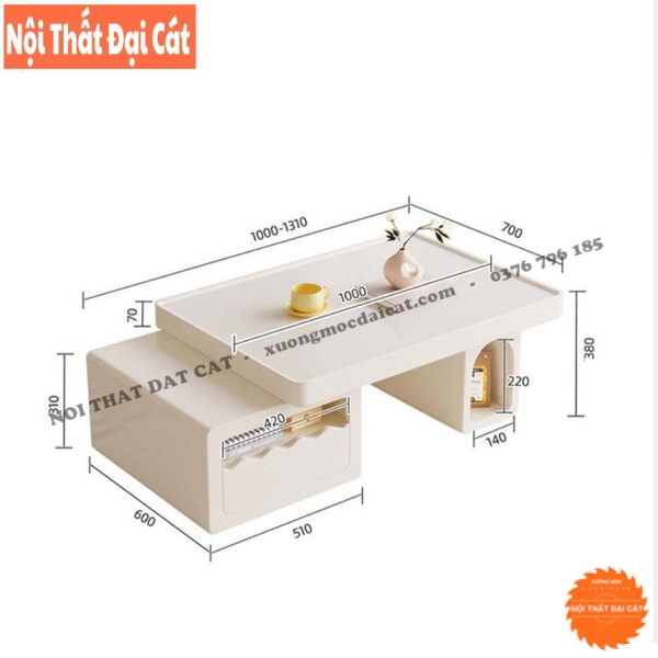 Bàn sofa bằng gỗ hiện đại cao cấp BS098