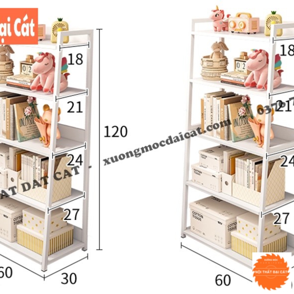 Kệ để đồ chơi gỗ 5 tầng cho bé KĐC027