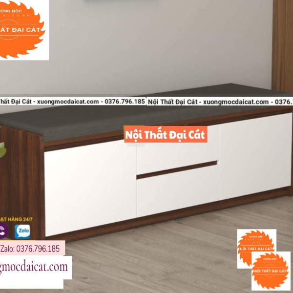 Băng ghế đọc sách bằng gỗ MDF BG059
