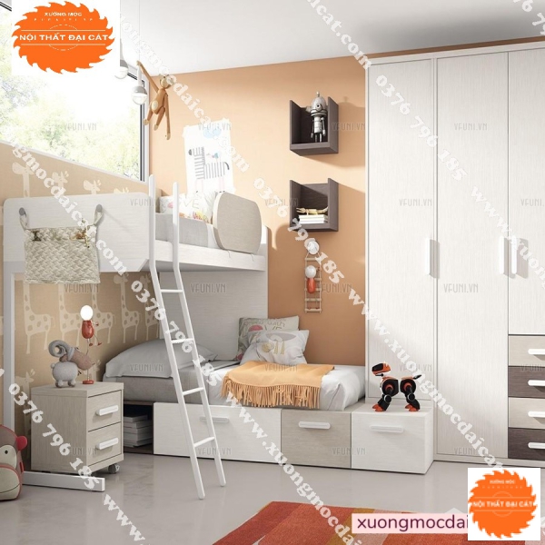 Giường tầng thiết kế đa năng GT060