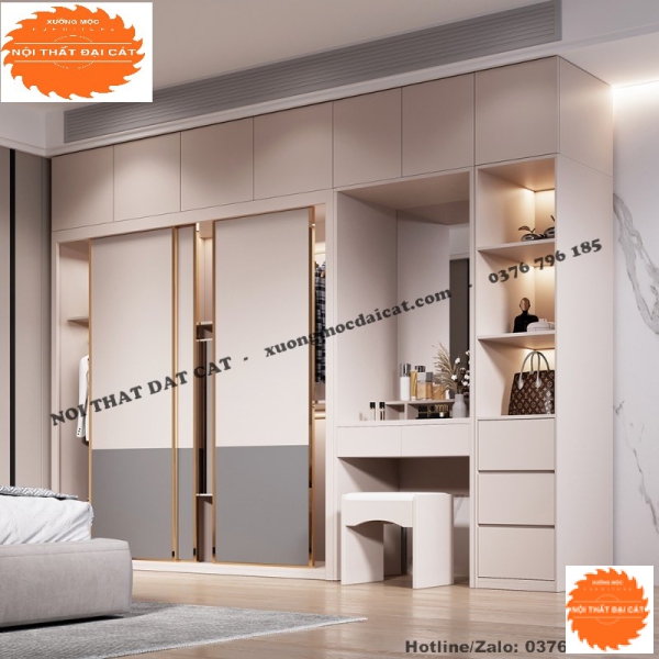 Tủ áo quần kết hợp bàn trang điểm MS22362