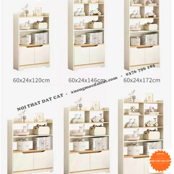 Kệ tủ sách đa năng thiết kế đẹp KS158
