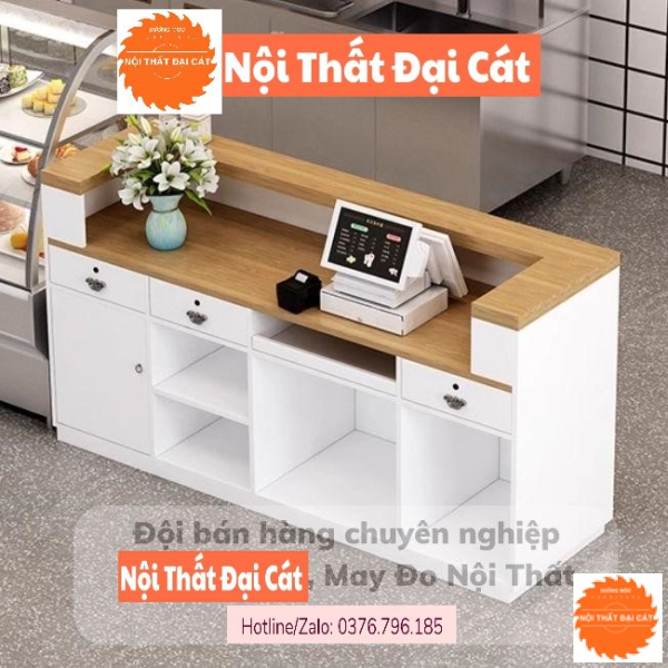 Quầy coffee milk tea đẹp nhỏ gọn QB014