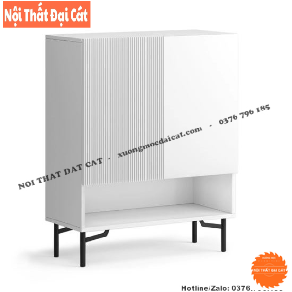 Tủ giày thiết kế tone đen đẹp TG205