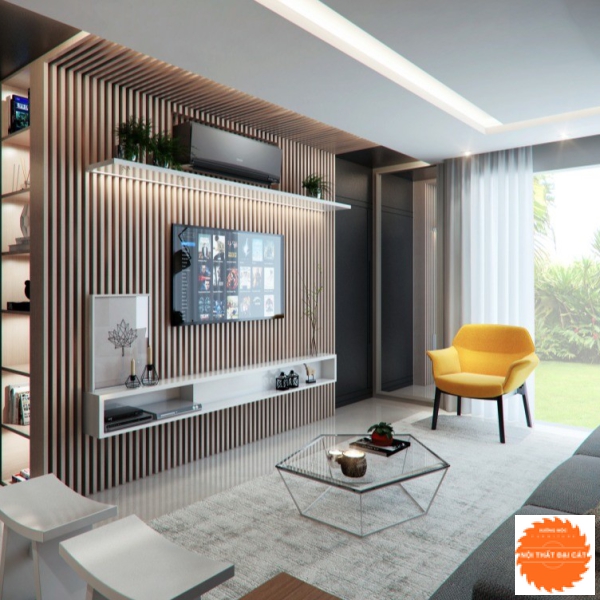 Vách ốp kệ tivi VO019