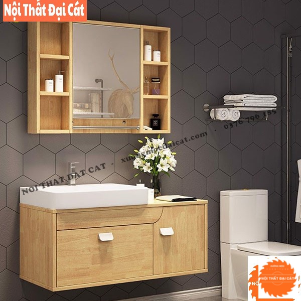 Tủ lavabo kết hợp tủ kính treo tường LVB050