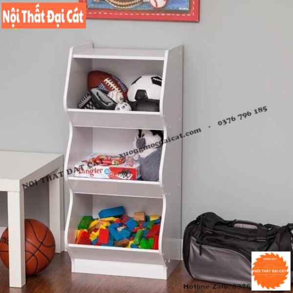 Kệ đồ chơi cho bé 3 tầng KĐC029