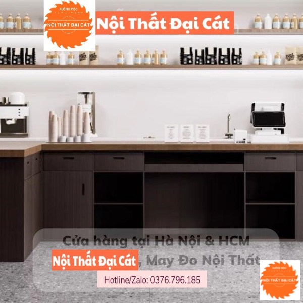Quầy bar hiện đại cho quán coffee QB018