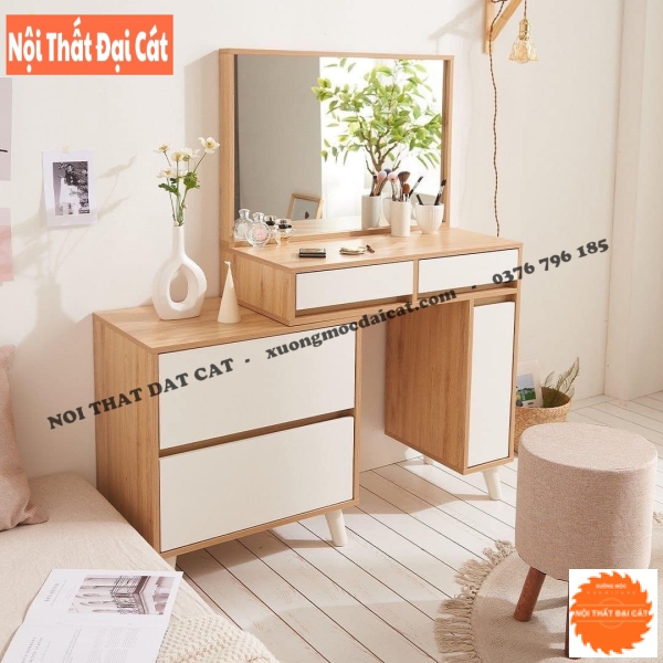 Bàn trang điểm bằng gỗ đa năng BTĐ117