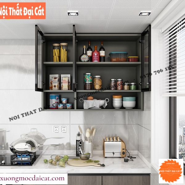 Tủ bếp treo tường cánh kính TBN072