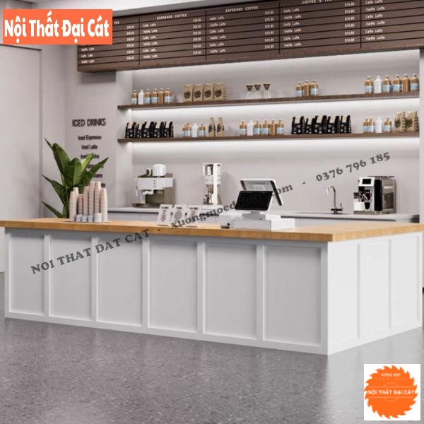 Quầy bar hiện đại cho quán coffee QB018