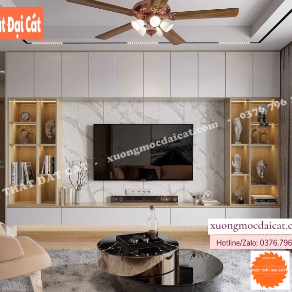 Vách ốp kệ tivi VO055