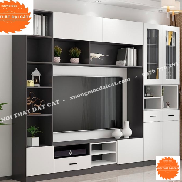 Kệ tivi kết hợp hiện đại đẹp KKH079