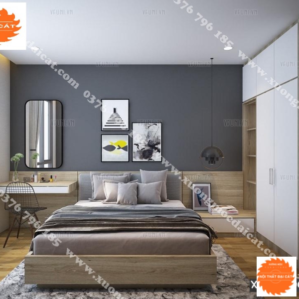 Combo nội thất phòng ngủ đẹp tiện nghi CBPN049