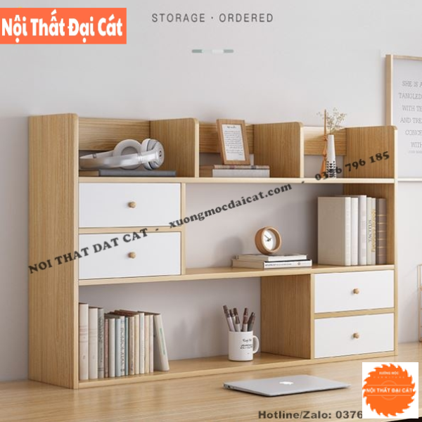 Kệ sách nhỏ bằng gỗ để bàn học KS159