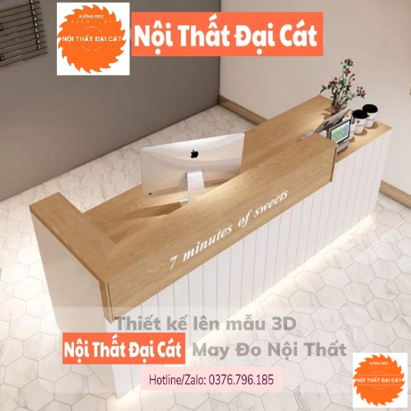 Quầy bàn thu ngân hiện đại QTN047