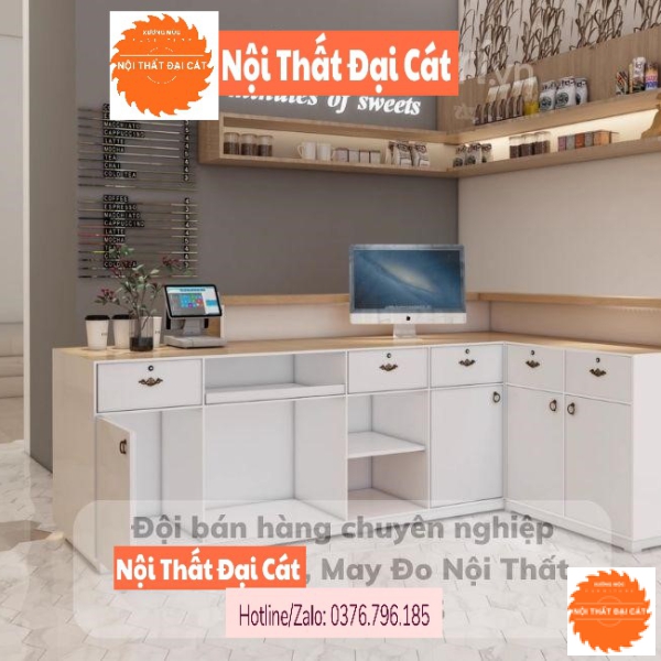 Quầy bàn thu ngân hiện đại QTN047
