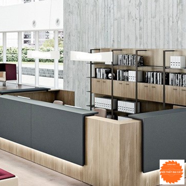 Quầy lễ tân thiết kế hiện đại QLT043